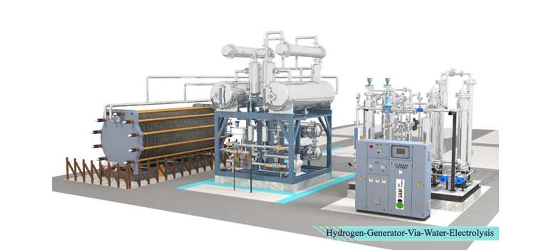 Water Electrolysis Bases Hydrogen Gas Plant
